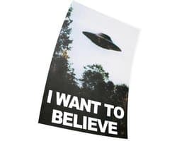 I Want to Believe UFO Poster TV Series Kunst Riesen Poster, 42 x 30 cm
