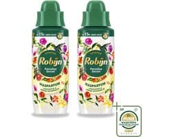 2 x Robijn – Wasparfum – Paradise Secret – 342 ml - Wasstrips - Wasparfum - Wasgeur - Botanische Geur - Wasmiddel - Wasverzachter