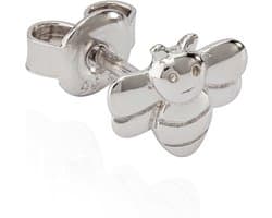 Oorsteker bij 925 zilver glanzend aanslagvrij 7x8mm kleine oorbel