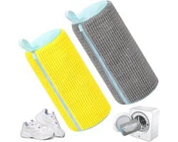 2 in 1 Schoenwashbeutel Wasmachine, Herbruikbare Schoenwashbeutel Wasmachine, 360 ° Reinigingsfluom Wasmachine Schoen tas voor Turnschoenen, Die Einlegezolen können mitgewassen worden