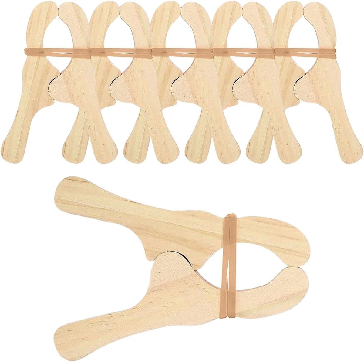 Houten Clips - Wasknijpers - Was Drogen - Heavy Duty - 6 Stuks - Meerkleurig — afbeelding 1