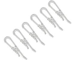 Wasknijpers - Kledingclips Stoffen Clips - Drogen Ophangen - U-Vormig - 100 Stuks - Transparant