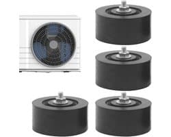 Trillingspads Buitenunit - Schokdempers Rubber - Geluidsreductie Airco - Verhoogde Luchtstroom - 8.5 x 4.3 cm - Meerkleurig