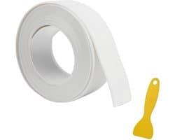 kitband voor de badkamer, zelfklevende strip met rakel, zelfklevende kit voor badkuipen, kitband voor badkamer en keuken voor douche, aanrecht en wastafel