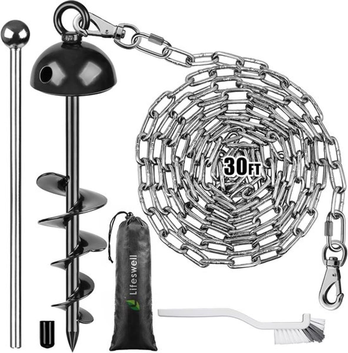 Hondenanker 38 cm RVS voor Honden tot 57 kg — afbeelding 1