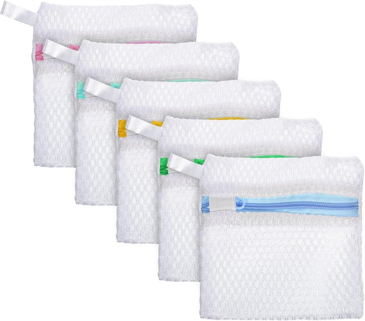 Waszakken, draagbare waszakken voor wasmiddelpods, geurparels, beschermende zakken voor wasmachines, ideaal voor het wassen van kleding — afbeelding 1