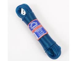 Waslijn - Kledinglijn - Buiten Drogen - Stalen Kern - 100 meter - Blauw