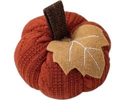 3 Stuk - Ornament - Thanksgiving - Oranje Pompoenornament - Oogstfeest - Gebreid Ornament - Binnendecoratie - Oranje