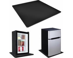 Siliconen Mini Koelkastmat 50 x 50 cm, Ondersteuning met 1.5 cm Opstaande Randen, Herbruikbare Afvoer voor Wasmachine en Vriezer, Druppelbak voor Droger en Wijnkast