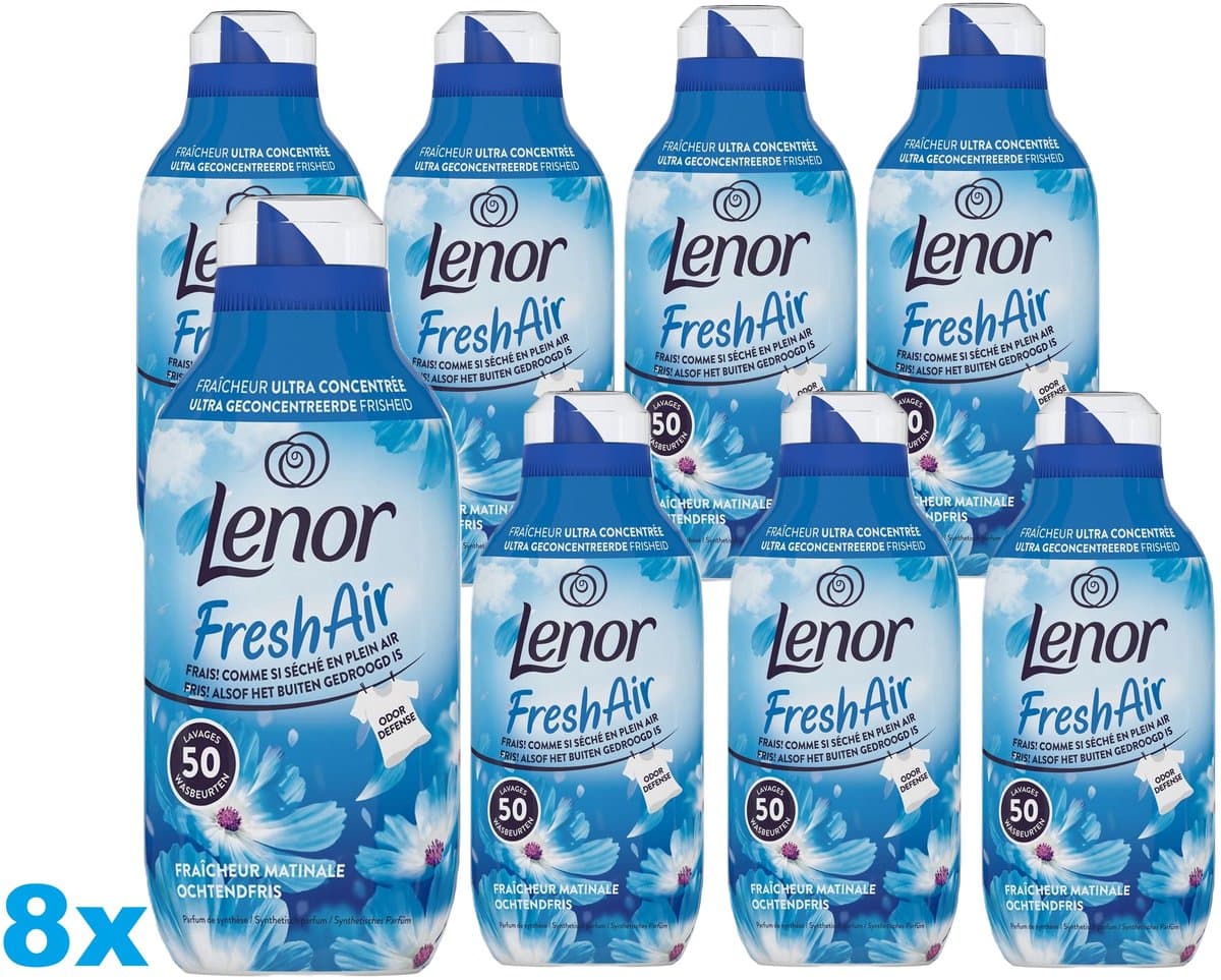 Lenor Fresh Air Ochtendfris Wasverzachter – 8 x 50 Wasbeurten – Ultra Geconcentreerd — afbeelding 1