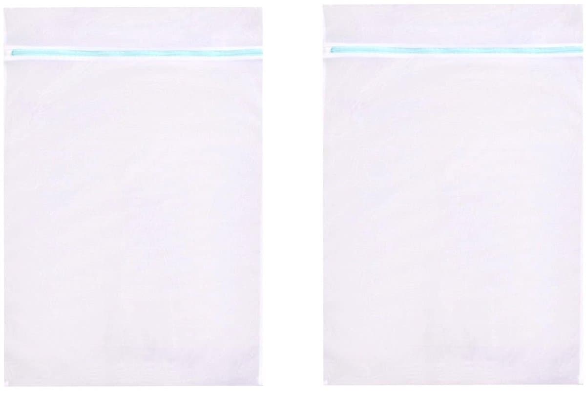 Dailygoods- Waszak Groot 60 x 80 cm - Waszakken voor Wasgoed - Mesh Waszak - Wasnet met Rits - Reistas voor Kleding - Ademend Materiaal — afbeelding 1
