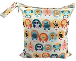 Waterdichte natte tas 40 x 45 cm voor luiers, waszak, camping, reizen en gym, ideaal voor kleuterschool en strand