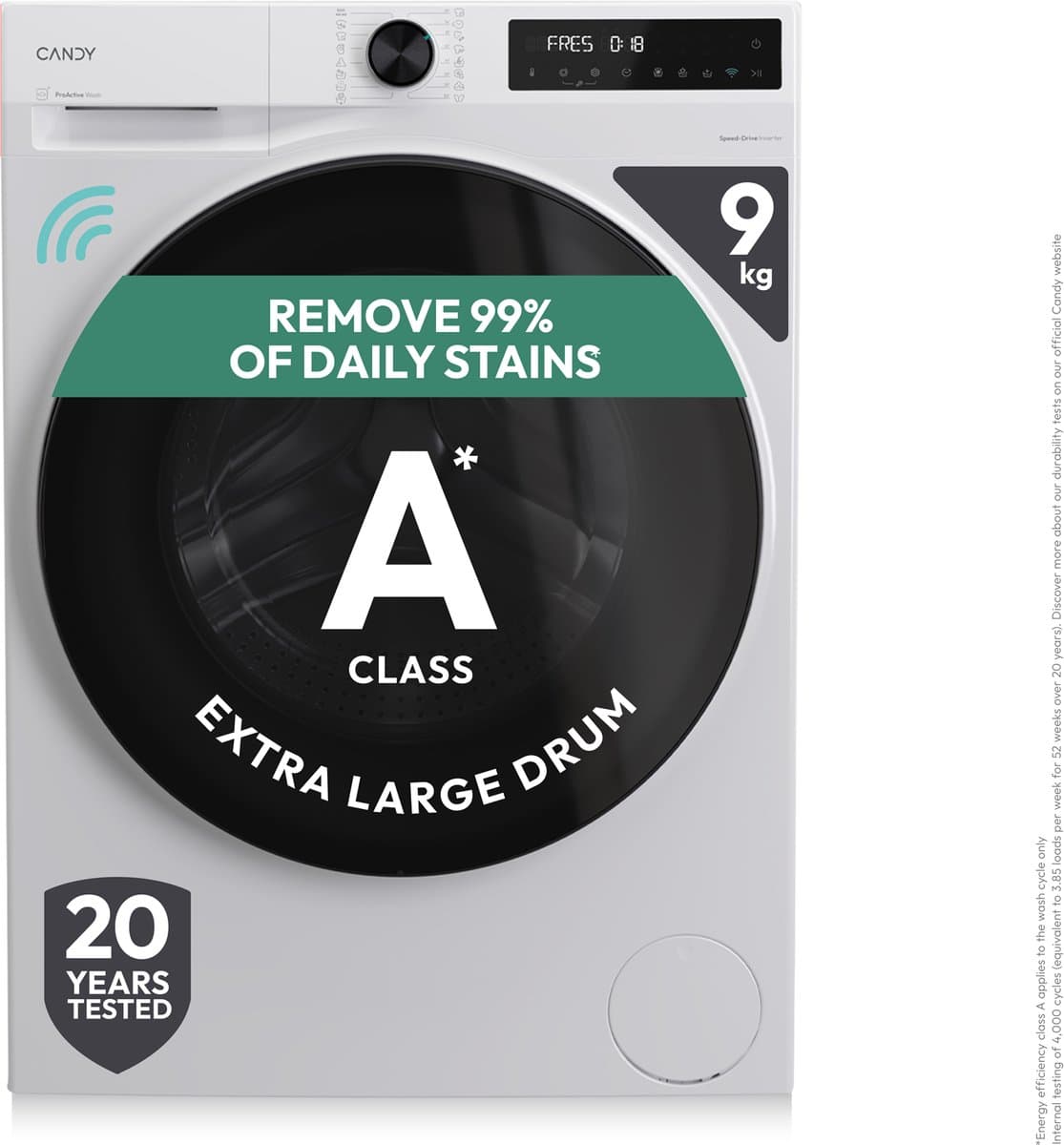 Candy BWR 495BL8-S Vrijstaande was-droogcombinatie 9 kg/5 kg, A-20% / D, ProWash&Dry 1400 RPM Wit — afbeelding 1