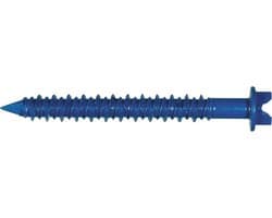 Betonnen Schroefanker - Ankerbout Schroef - Bevestigen in Beton - Parma-Seal Gecoat - 3/16 x 1-3/4 inch - Blauw — afbeelding 1