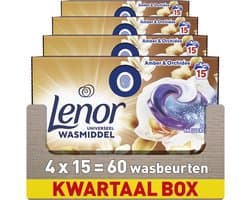 Lenor Wasmiddel All-in-1 Pods Amber & Orchidee - 4 x 15 stuks