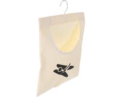 Wasknijperzak - Opberger Klemmen - Buiten Wassen - Ophanghaak Inbegrepen - 35x26cm - Beige