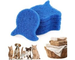 Wasballen - Pluisverwijderingsballen - Herbruikbaar - Pluisverwijderaar voor kleding - Zachte pluizenvanger voor kleding - Geschikt voor wasmachine en droger - Blauw - 5 stuks
