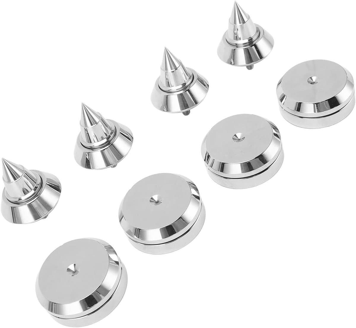 Luidspreker Isolatie Voeten - Demper Pads - Audio Verbetering - M6 Schroefdraad - 4 Sets - Zilver — afbeelding 1