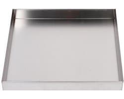Waterbak Roestvrij Staal - Lekbak Condensor - Apparatuur Beschermen - Roestbestendig 304 Staal - 50x50cm - Zilverkleurig