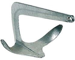 Scheep Anker - Vaartuig Anker - Boot Stabiliseren - Drie Bladen - 3 Kilogram - Zilverkleurig