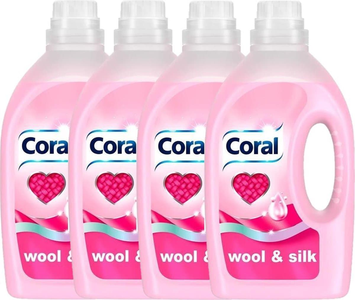 Coral Wasmiddel Wool & Silk Delicate was - 4 x 1,25 l — afbeelding 1