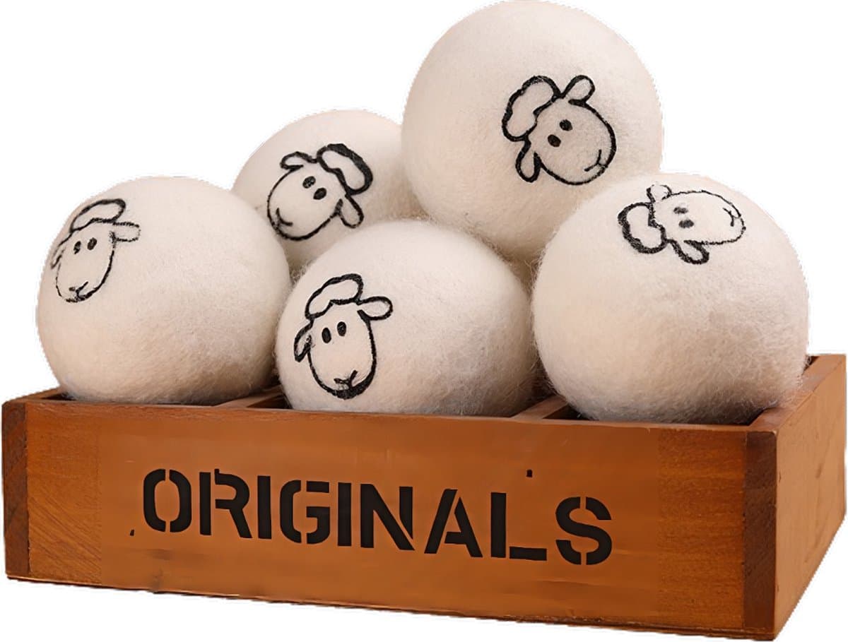 6 Drogerballen voor wasdrogers -Droger Ballen -Droogballen Wol Droogkast — afbeelding 1
