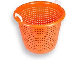 Industriële oranje wasmand | 58 liter