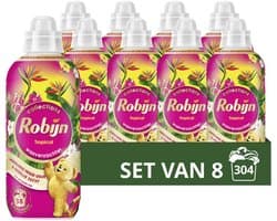 Robijn - Wasverzachter - Tropical - 8 flessen - 304 wasbeurten - Voordeelverpakking