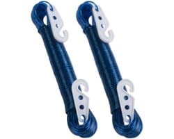 Lifetime Clean Waslijn - 2x - 20 meter - PVC - blauw - drooglijn / waslijndraad - wasgoed ophangen - met 2 haakjes — afbeelding 1