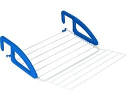 Metaltex - Droogrek Hangend Bries - 6 meter drooglengte - Makkelijk ophangen - Verstelbare ophanghaken - Wit — afbeelding 1