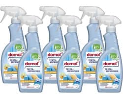 Domol Textielverfrisser Spray - Tropical - VOORDEELVERPAKKING | 6x 500ml | Verwijdert nare geuren