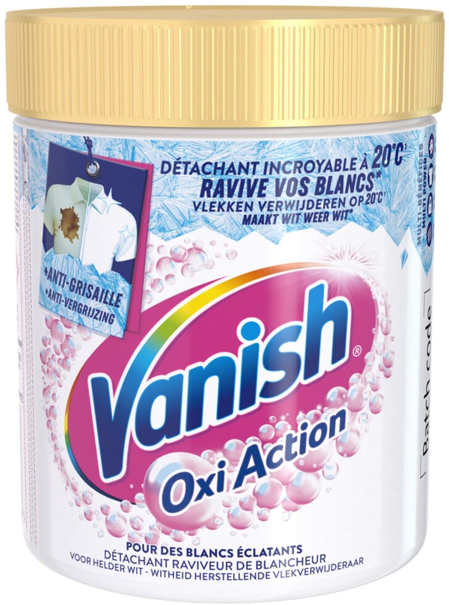 Vanish Oxi Action Wasbooster Poeder Witte Was 470 gr — afbeelding 1