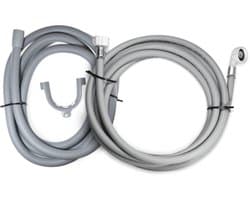 Dparts 5m aanvoerslang + 5m afvoerslang 19x22mm - Geschikt voor wasmachine en vaatwasser - Waterslang - aanvoer en afvoer slang - toevoerslang 500cm - 5 meter — afbeelding 1