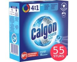 Calgon - 4-in-1 - PowerTabs - Wasmachinereiniger en Antikalk - 55 stuks