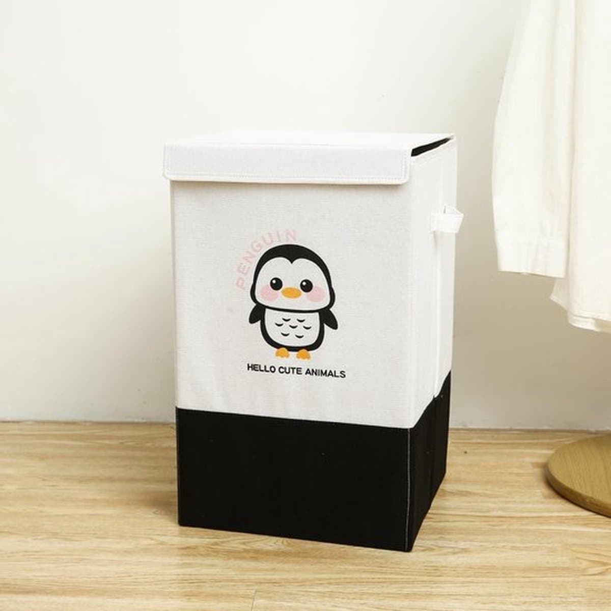 Wasmand Kinderkamer - Speelgoedmand Kinderen - Opbergmand Kinderkamer - Opbergmand Met Deksel- Laundry Basket - 45L — afbeelding 1
