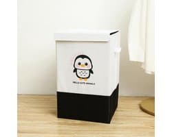 Wasmand Kinderkamer - Speelgoedmand Kinderen - Opbergmand Kinderkamer - Opbergmand Met Deksel- Laundry Basket - 45L