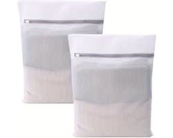 Set van 2 waszakjes met rits 40x30cm - Waszakjes met rits - Waszakje - Waszak - Waszakken - Wasnet - Wasmachine zakjes - Wasmachine - Bh waszakjes - Delicaat wasgoed - Kledingzakjes - Laundry bag set - Wasgoed