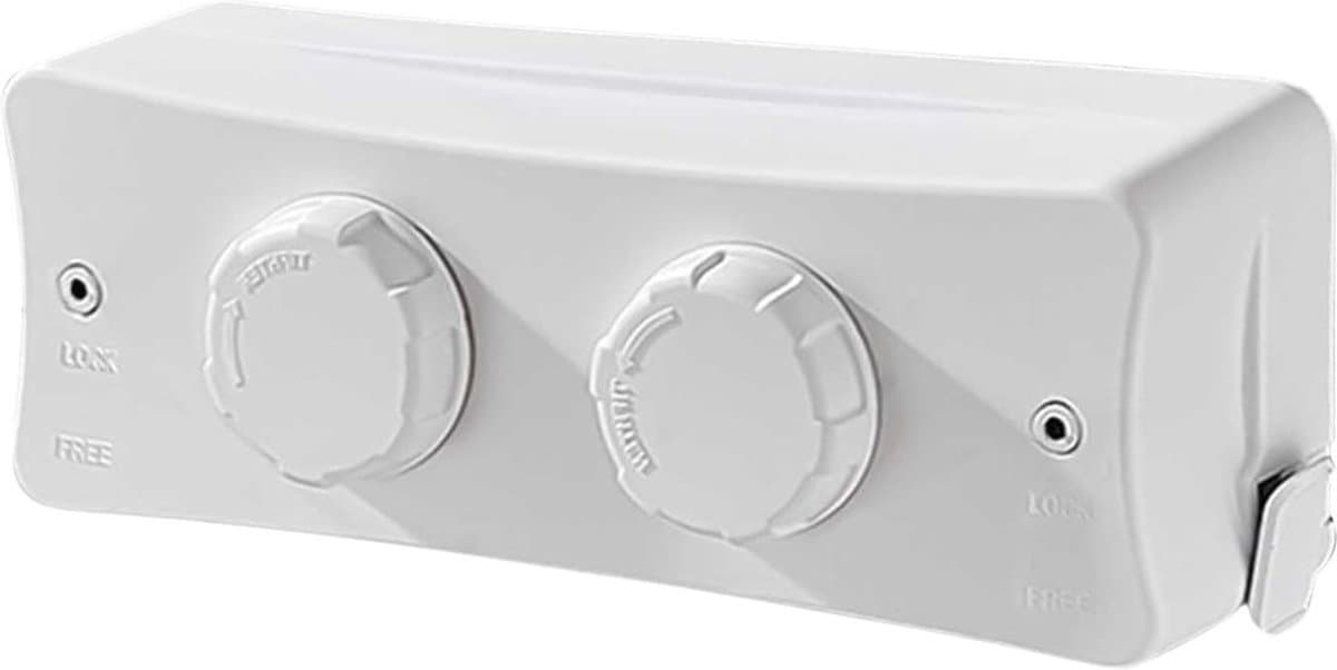 ApexArte® Waslijn Uittrekbaar - Wanddroogrek - Wasdraad - Wit — afbeelding 1