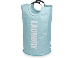 Wonair Wasmand - Waszak – Wassorteerder - Opvouwbaar – Lichtblauw – 115L