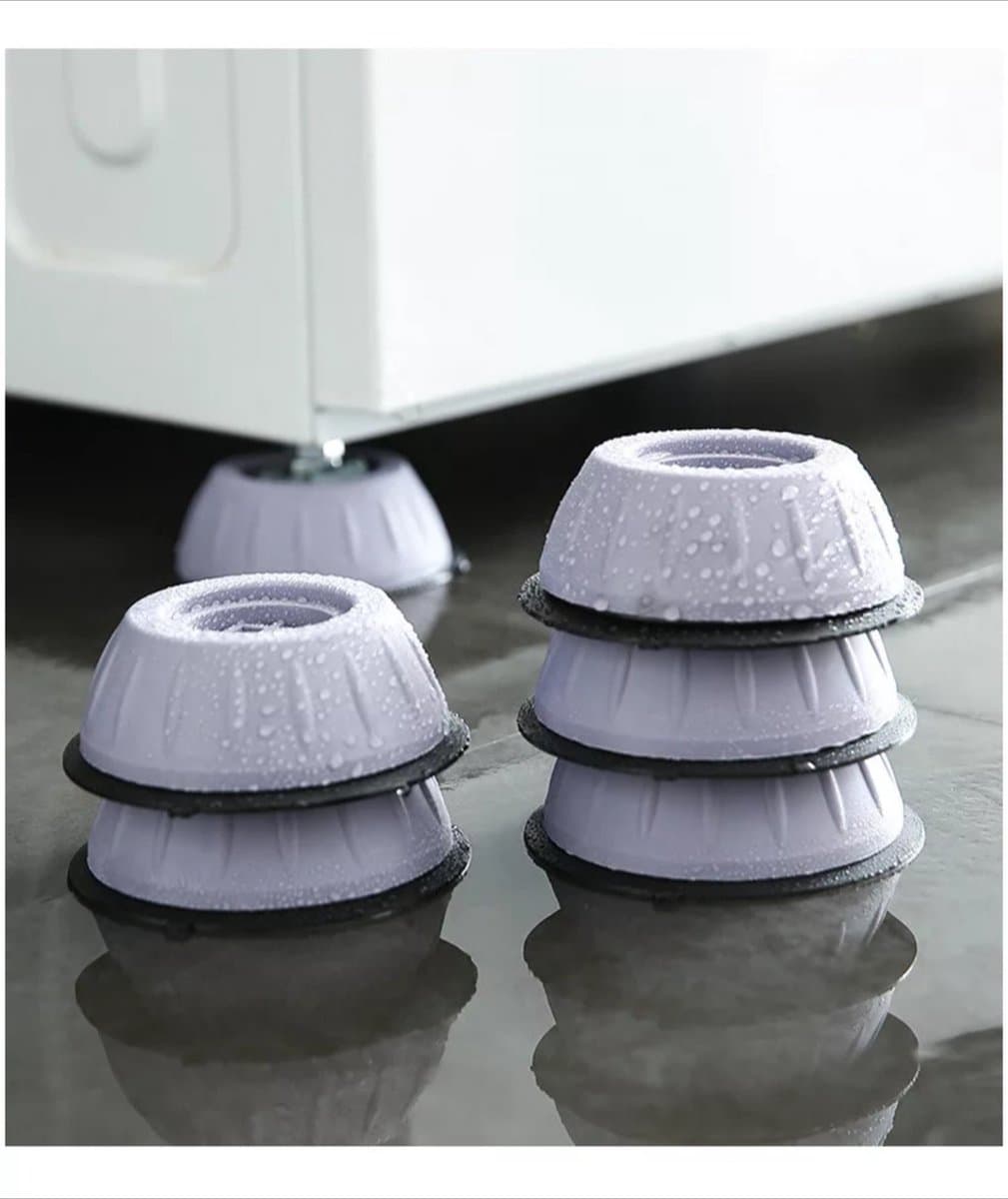 Wasmachine antislip Stks/partij Anti Vibratie Voeten Pads Rubber Benen Slipstop Stille Skid Raiser Mat Wasmachine Ondersteuning Dempers Stand Meubels — afbeelding 1