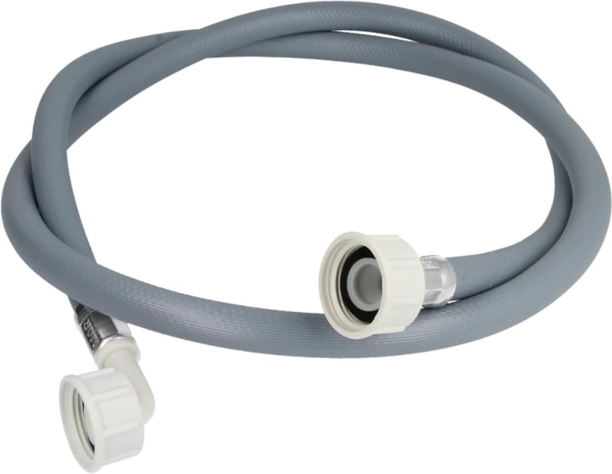 Wasmachine slang aanvoerslang toevoerslang 1,00 mtr. 3/4" recht - 3/4" haaks — afbeelding 1