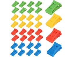 36 Sokkenclips voor Wasmachine en Droger - Robuuste Klemmen voor Dikke Sokken - Waslijn Accessoires