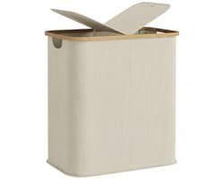 HOMCOM Wasmand - Vliesstof - 54x34x58,5 cm - Beige