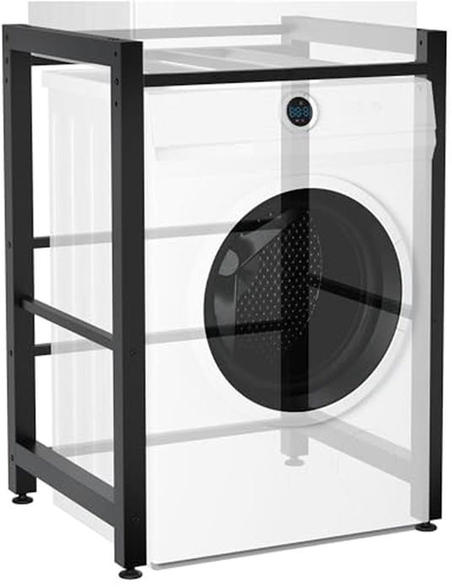 Universele Wasmachine Verhoger en Sokkel - Geschikt voor 2 Apparaten - Zwart — afbeelding 1