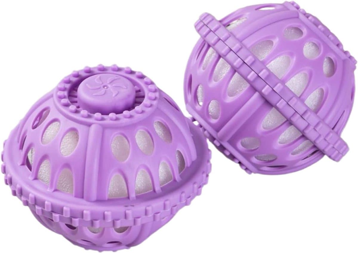 2 stuks Wasmachine wasballen - niet-wasmiddel droger en wasballen voor het verzachten van kleding, verminderen, anti- ontwerp voor thuis, universiteitsslaapzalen, camper, reizen, vakantie, gezinnen — afbeelding 1