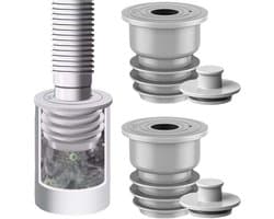 Gootsteen Stop - Afvoerstop - 2 stuks - Afvoerplug - Waste afvoerplug - afvoerpijp afdichting - Vloerafvoer - Anti-geur wasmachine stop - Geschikt voor alle openingen 35-40 mm