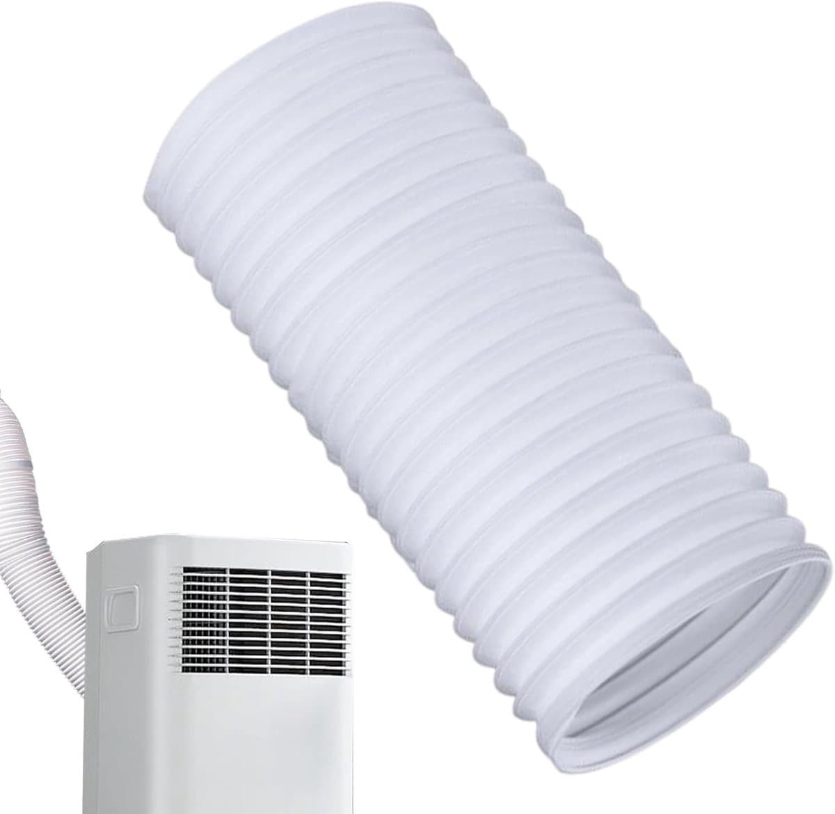 Afvoerslang Airco - Ventilatiekanaal Flexibel - Mobiele Koeling - Duurzaam Polypropeen - 15cm Diameter 3 Meter - Grijs — afbeelding 1