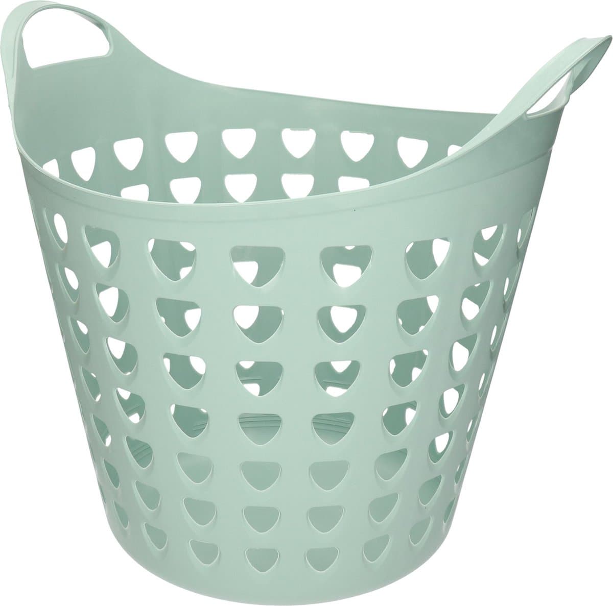 Flexibele wasmand - 26 liter - kunststof - groen - D45 x H40 cm — afbeelding 1