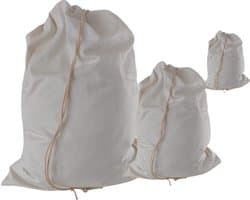 Bluvardi katoenen waszakken set van 3 stuks - heavy duty - Natural cotton - Natuurlijke katoenen zonder chemische behandeling