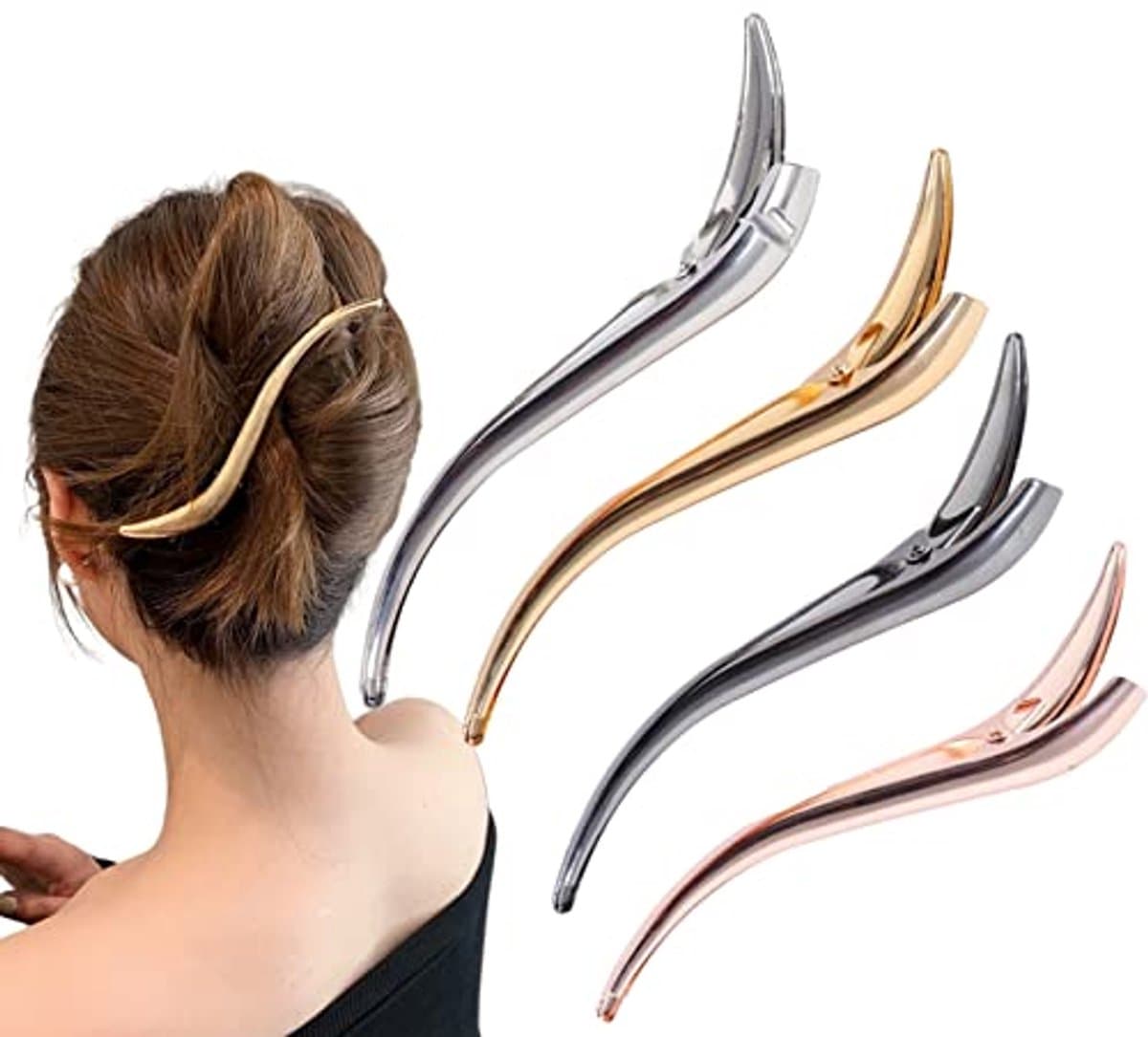 Metalen Afdelklemmen voor Kappers - Haarspelden en Haaraccessoires voor Dames — afbeelding 1